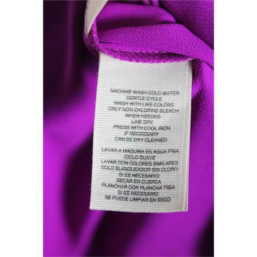 RACHEL RACHEL ROY PURPLE LONG SLEEVE TIE FRONT TOP - Picture 8 of 9